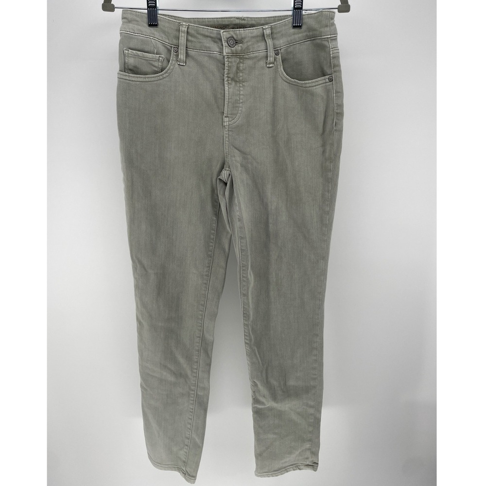 Chico's So Slimming Girlfriend Jeans Women 00R Green Excellent Slim Leg Ankle